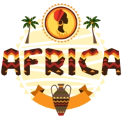 afrikanisches Logo mit kulturellen Hintergrund
